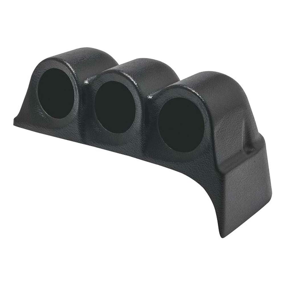 GlowShift Black Triple Dashboard Gauge Pod Compatible with Dodge Ram First Generation Cummins 1986-1993 - ABS Plastic - Mounts (3) 2-1/16" (52mm) Gauges to Truck's Dash