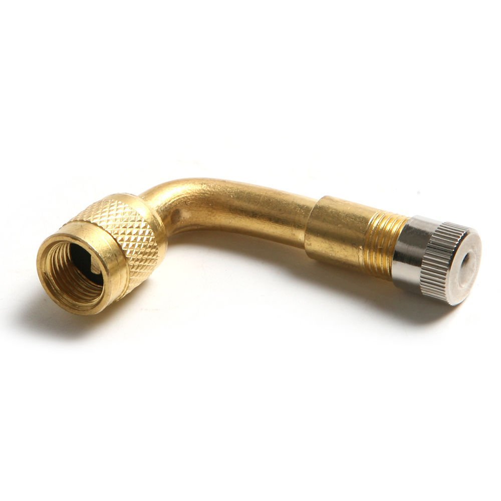 Namvo 2-częściowe przedłużacze zaworu, adapter przedłużający zawór opon, rower samochodowy zawór motocyklowy, mosiężny pręt przedłużający zaworu 90 stopni