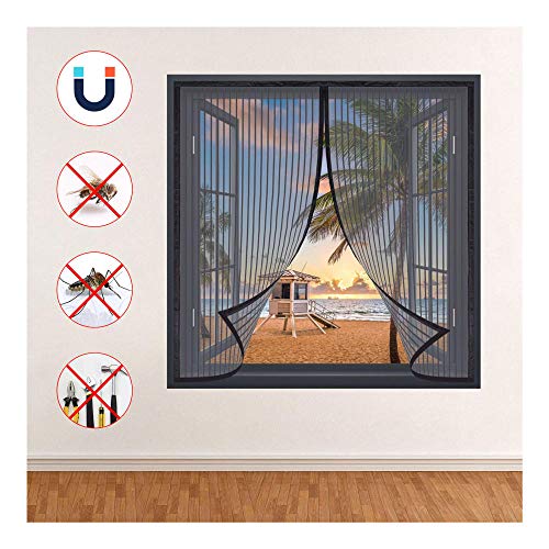Mosquitera Ventana 70x200cm,Mosquitera para Puertas y Ventanas, Mosquitera Contra Mosquitos Con Cinta MáGica ProteccióN Contra Mosquitos, Cierre Automático,Malla Lavable Cover