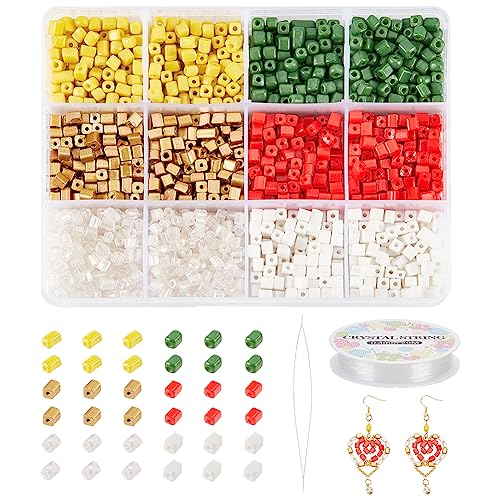 NBEADS 2264 Pcs 6 Styles Beads Bracelet Making Kit
