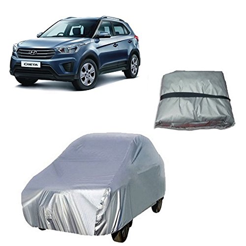 Trigcars Hyundai Creta Car Body Cover Silver Car Bluetooth Amazon.in