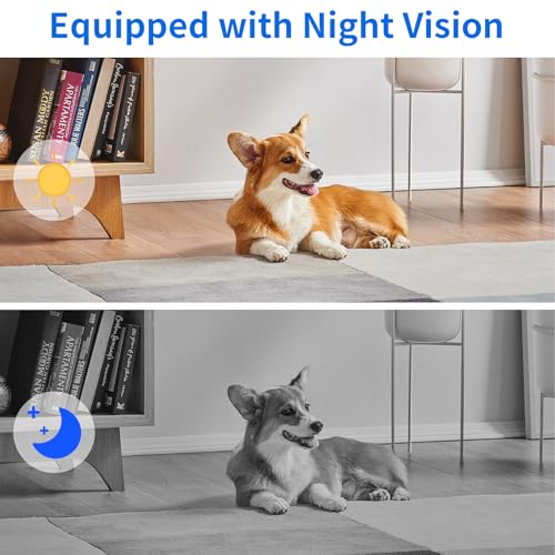 Wireless WiFi Spy Camera 1080P Video Smoke Detector Hidden Camera Indoor Security Camera for Pets Home Wall Mount, Night Vision, Loop Filming, Motion Detection, Live Viewing, Android iOS Free App by TANGMI - Image 4