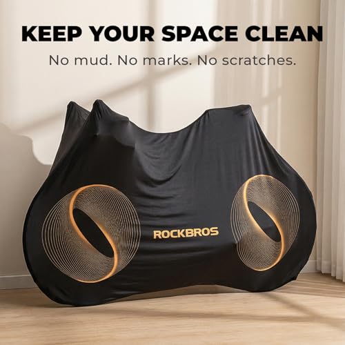 Funda para bicicleta ROCKBROS Indoor de alta elasticidad para rueda de bicicleta, protectora para uso exterior miniatura 3