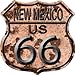SMART BLONDE New Mexico Route 66 Rusty Metal Novelty Highway Shield HS-491