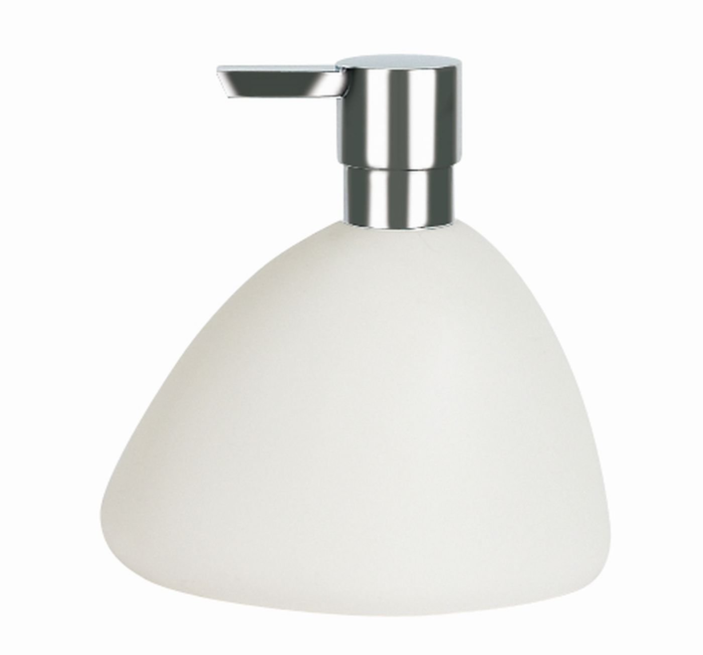 Spirella Etna Soap Dispenser Stoneware White Height 14.5 cm x Width 13.5 cm