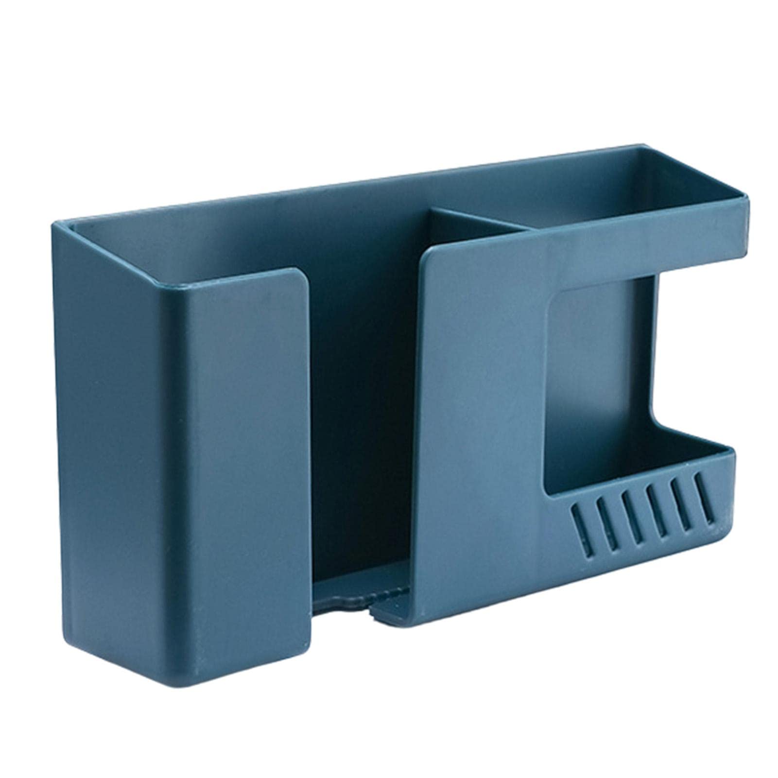 Wall Mounted Mobile Phone Holder - Storage Box for Mobile Phones with Remote Control | -Adhesive Wall Organiser Holder | Mobile Phone Plug Charging Mount
