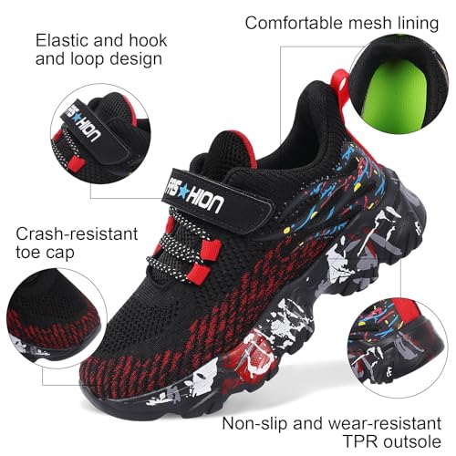 Boys Girls Sneakers Slip On Athletic Running Shoes3