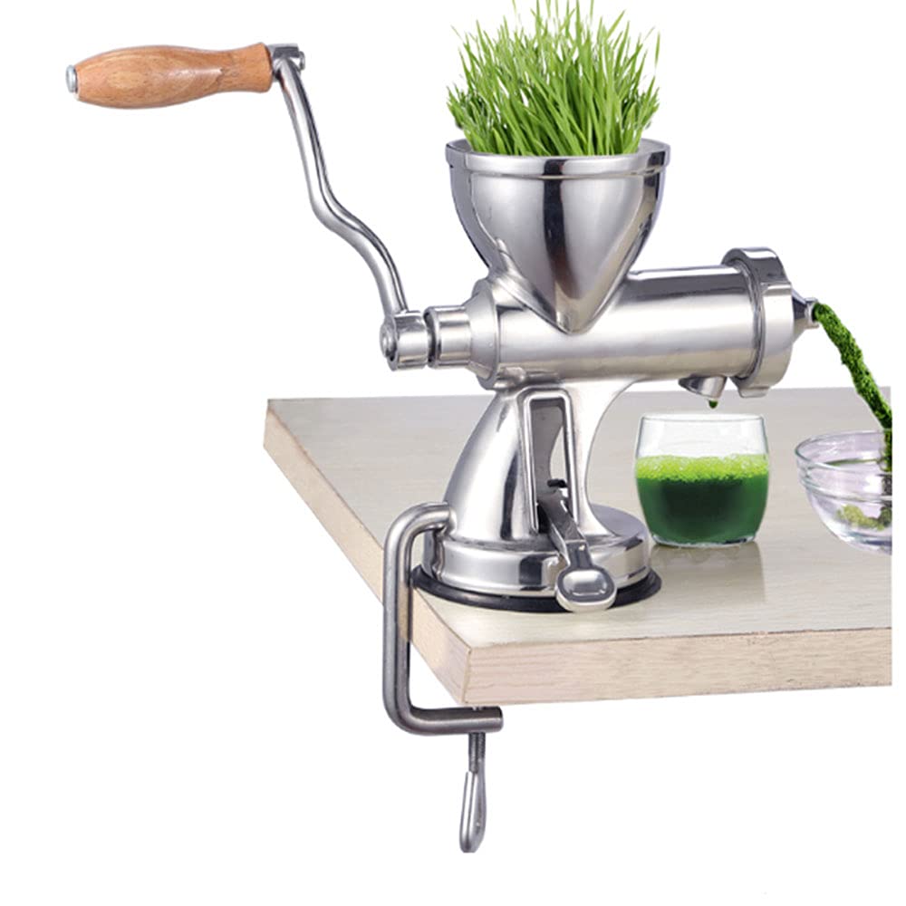 Raitron Wheatgrass Juicer Stainless Steel, Wheatgrass Juicer Manual, Celery Ginger Extractor Leafy Green Juicer DIY Extractor Tool Slushy Machine Frozen Drink Machine Tools