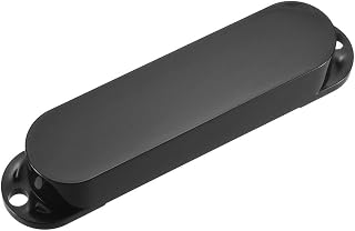 sourcing map Sealed Single Coil Pickup Cover Set for ST Guitar - No Holes Black