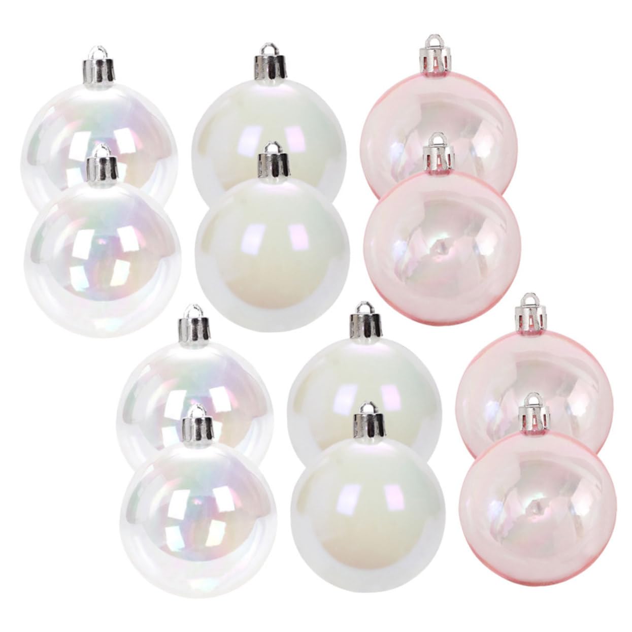 Gatuida 24piezas Adornos Colgantes De Navidad Transparentes para Árbol Bodas y Accesorios De Fiesta para Un