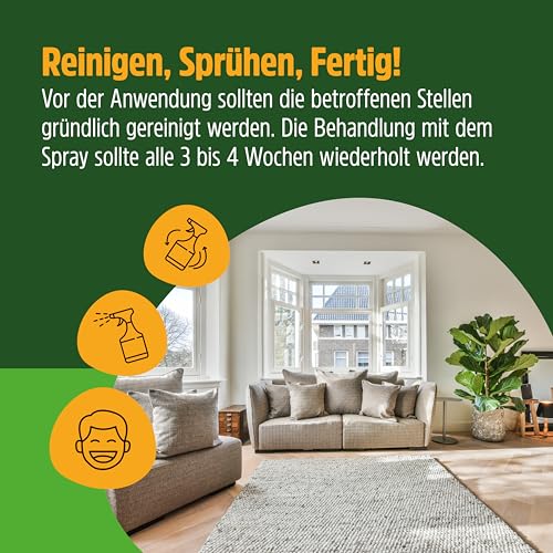 Green Hero Spinnen-Ex Spray zur Spinnenbekämpfung 500ml, Fernhaltemittel gegen Spinnen, Vertreibungsmittel, Innen und Außen, langfristige Spinnenabwehr,