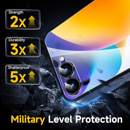 Image of YWXTW EZ Alignment for Samsung Galaxy Z Flip 7 Screen Protector, [Strengthen Crease Test] 4Pcs Inner Soft EPU Film+2Pcs Front Display Tempered Glass+1 Set Camera lens Protector, Anti Scratch