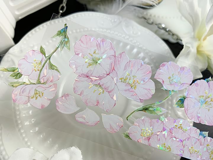 Amazon.co.jp: マスキングテープ かわいい 花柄 pet 特殊インク 手帳