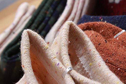 Image of JOYCA & CO. 3-5 Pairs Womens Multicolor Fashion Warm Wool Cotton Thick Winter Crew Socks
