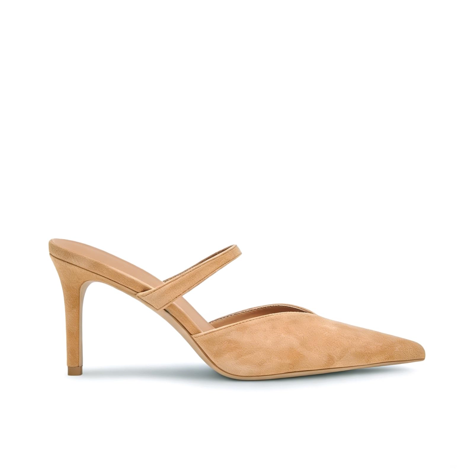 Pointed Heels for Women Slip On Pumps Pointed Stiletto Heels Elegant Sexy Fashion Leather Pumps-image-38