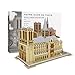 lossomly Puzzle 3D Catedral Kit De Puzzle Gift para Niños y Adultos (Notre Dame De Paris Grande) Regalo Commemorativo, 40 Piezas Compatible Accepted