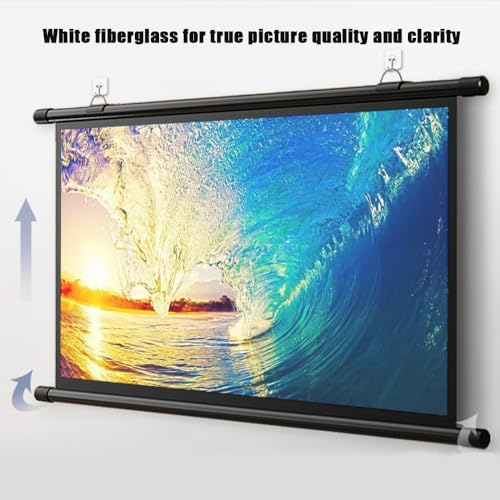 Pantalla manual HD 72 pulgadas 4:3 miniatura 2