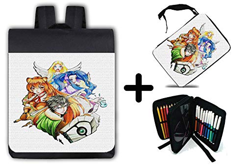 PACK MOCHILA Y ESTUCHE TATE NO YUUSHA NARIAGARI school material