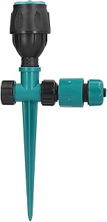 Pulverizador de irrigação, bocal giratório de 360 graus para irrigação de jardim com conector rápido de ponta de solo - bocal para irrigação de plantas verdes