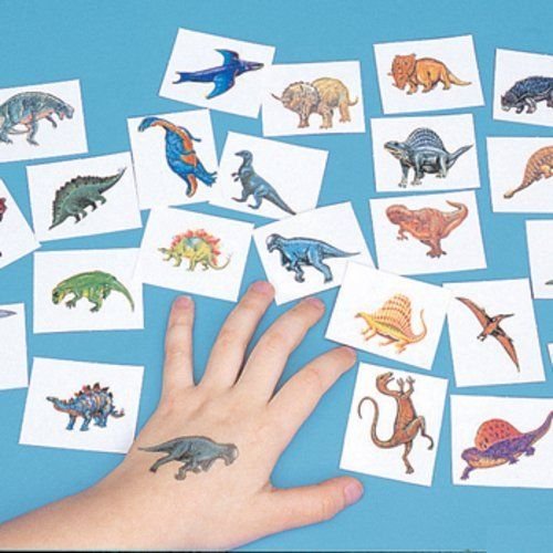 72 Dinosaur Tattoos Temporary Kids Dino Birthday Party Favors