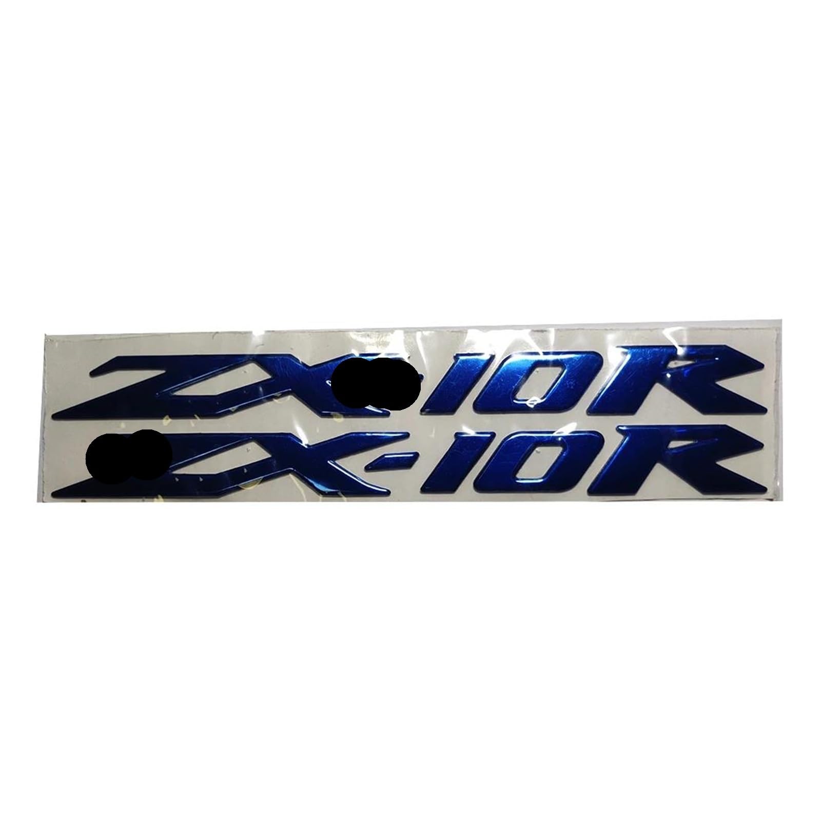 Decoration for Kawasaki ZX6R ZX10R ZX14R ZX-6R ZX-10R ZX-14R 3D Emblem Badge Decal Tank Wheel Sticker Soft Reflective Decals(Blue,ZX10R)