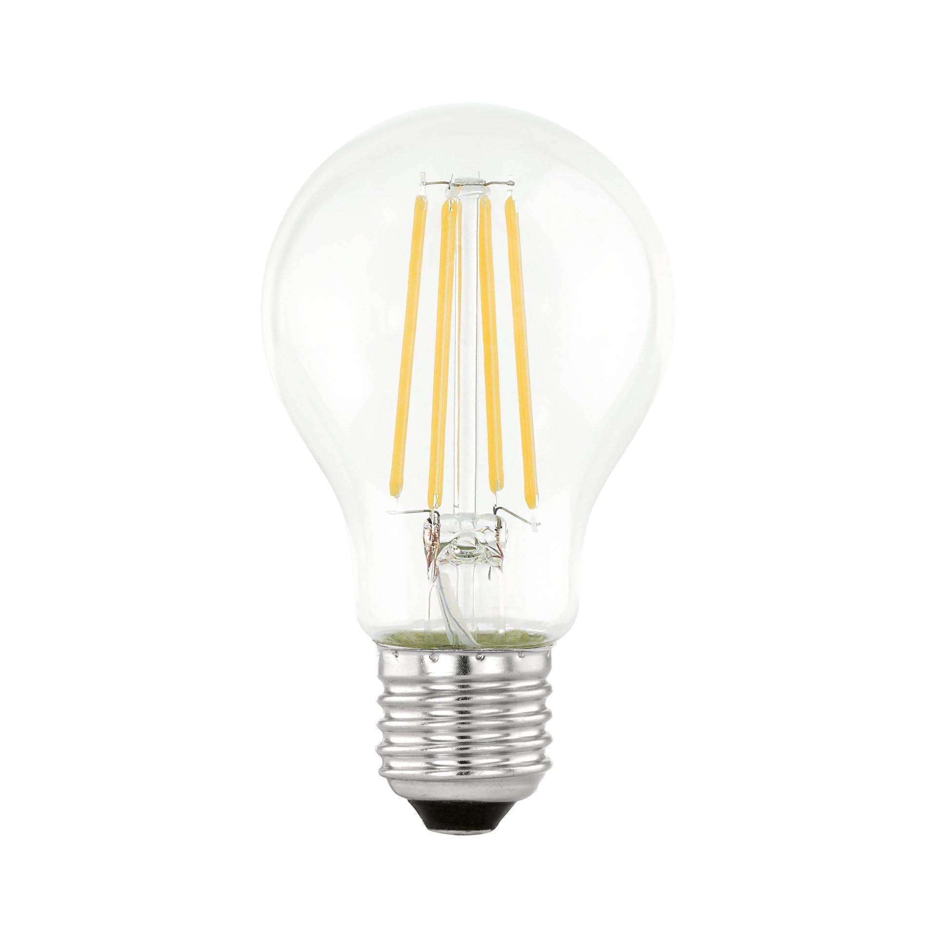 Eglo E27 LED lamp Day & Night, Vintage Filament Light Bulb, Edison lamp with Motion Sensor and Night Light, 7 watt (Equivalent to 60 watt), 806 Lumen, Warm White Glow, 3000 Kelvin, A60, Ø 2.4"