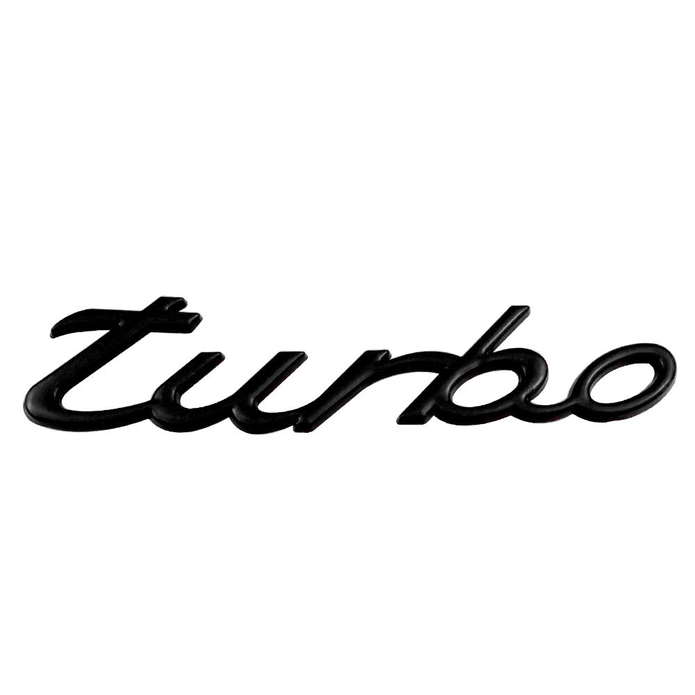 YONGYAO Exterior Accessories Metal Turbo Car Stickers For Porsche Cayenne Macan Panamera 997 996 718 911 - Black