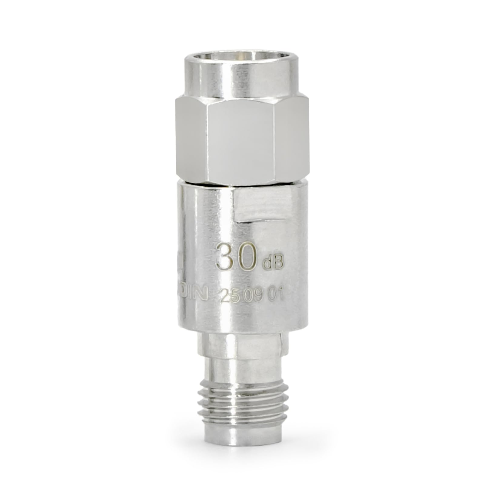 Attenuatore coassiale RF da 12,4 GHz, 3/6/10/20/30 dB, 5 attenuatori SMA in rame, da maschio a femmina, 2 W, 50 Ohm SMA Attenuatore, utilizzato nelle comunicazioni mobili, aviazione, radar