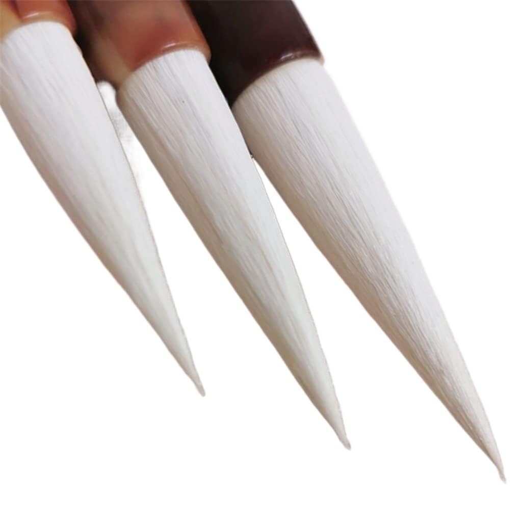 Chinese Calligraphy Drawing Brush, Chinese Calligraphy Brush Set 3 Pcs Wool Multiple Sizes