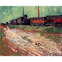 鉄道風景 油彩画 印象派風 印象派の汽車 – RK406 My Hobbies