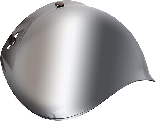 Miniatura 9 de Adaptador de base abatible compatible con casco de motocicleta de 3 broches con visera de escudo de burbujas (negro)