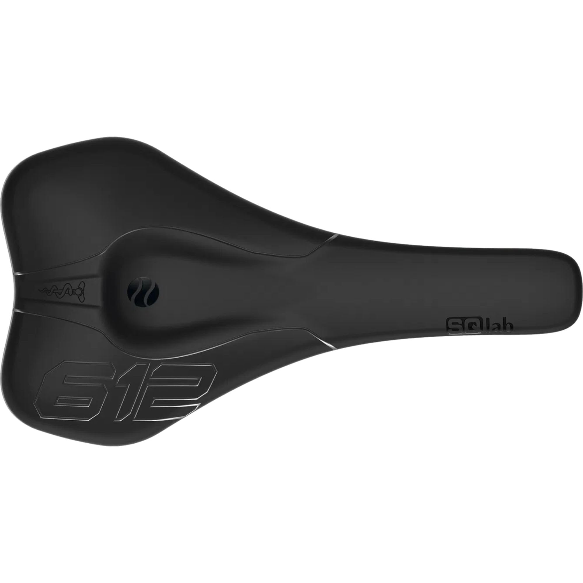 612 Ergowave Carbon, Road & MTB Race siodełko rowerowe SQlab, czarne, 14 cm