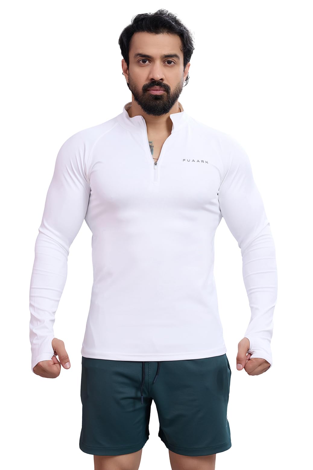 fuaark Men's Axis High Neck Pullover with Zip Closure-picture-41