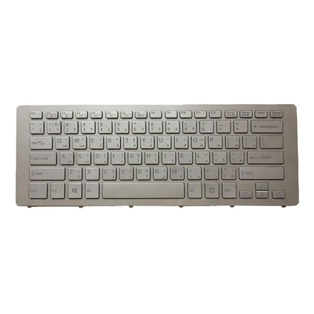 Laptop Keyboard for Sony SVF15N 9Z NABBQ 50A 149264071SA Arabia AR Silver with Backlit Frame