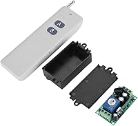Vista 7 de Sistema de interruptor de control remoto RF de 1.9 mi de largo alcance CC 12 V 2 canales transmisor + receptor para luces de control, televisores