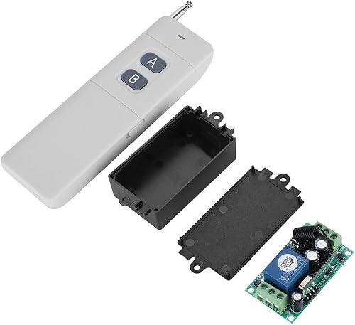 Miniatura 7 de Sistema de interruptor de control remoto RF de 1.9 mi de largo alcance CC 12 V 2 canales transmisor + receptor para luces de control, televisores,