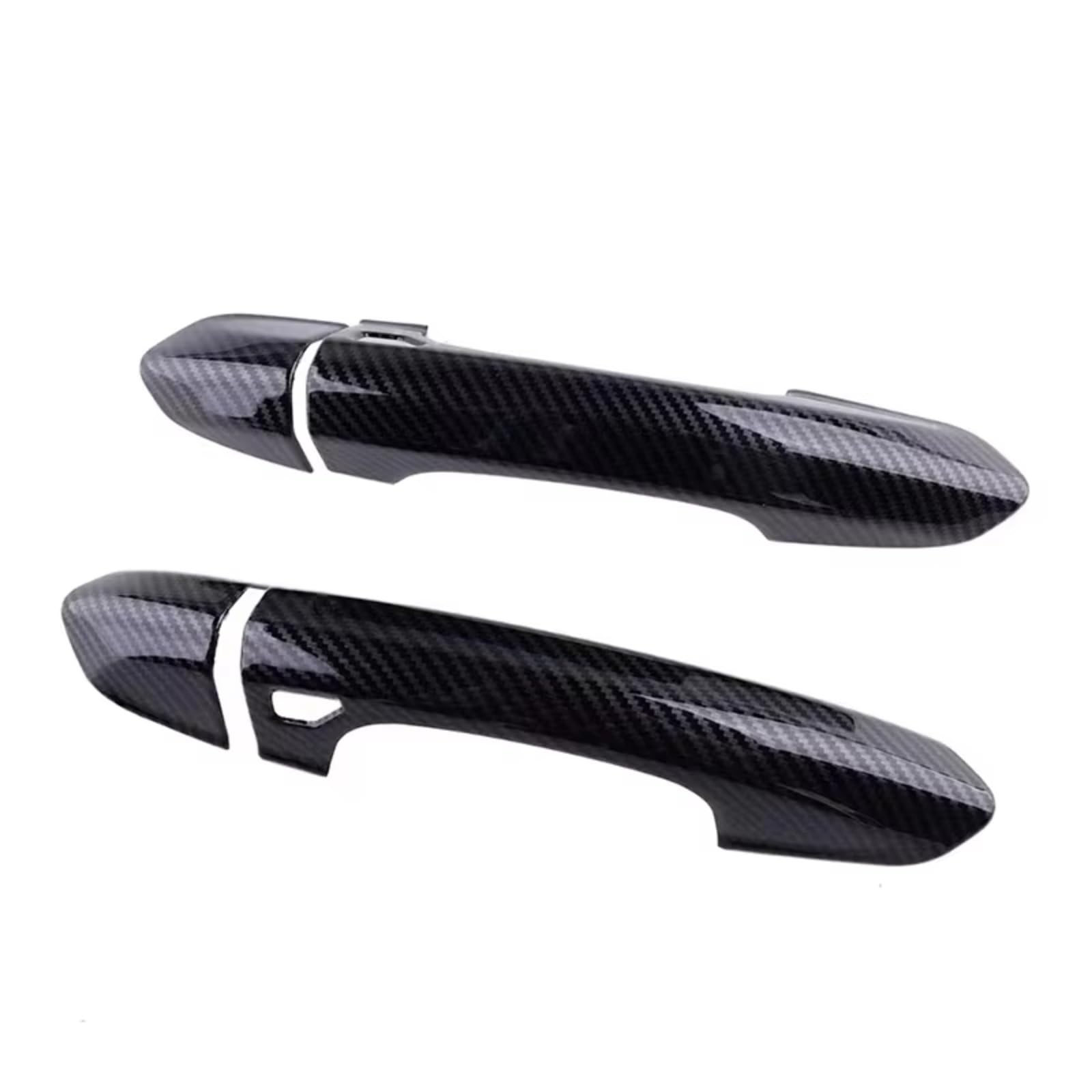DSPOLIMV Outer Door Handle Cap Compatible with for Mustang 2015 2016 2017 2018 2019 2020 Car Exterior Components Decorate Trim Paste Style Door Handle Cover(Carbon Fiber)