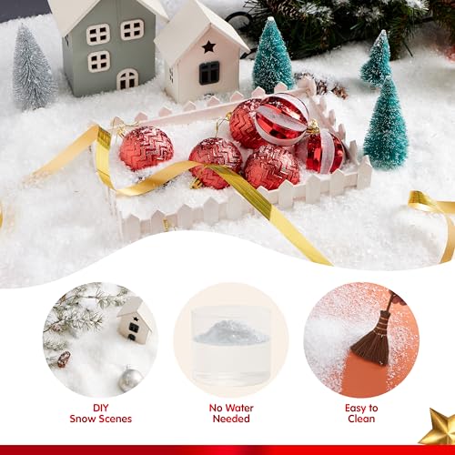 Joyin 14266 2 Pack 10 Oz Artificial Dry Plastic Snow 280G Plastic Artificial Snowflakes thumb #4