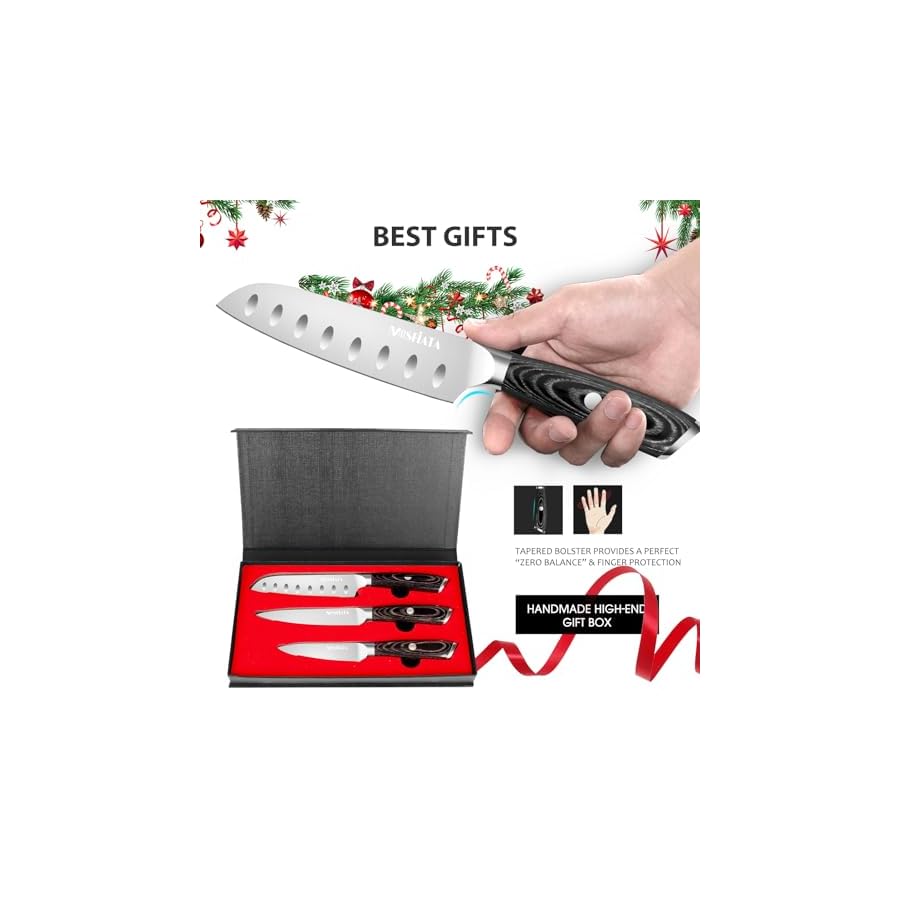 MOSFiATA-3pcs-Kitchen-Knife-Set-Sharp-Chef-Knife-High-Carbon-German-EN14116-Stainless-Steel-Santoku-Cooking-Knife-Fruit-Paring-Knife-Kitchen-Chopping-Knives-Set-with-Wooden-Handle-and-Gift-Box MOSFiATA 3pcs Kitchen Knife Set, Sharp Chef Knife High Carbon German EN1.4116 Stainless Steel Santoku Cooking Knife, Fruit Paring Knife Kitchen Chopping Knives Set with Wooden Handle and Gift Box