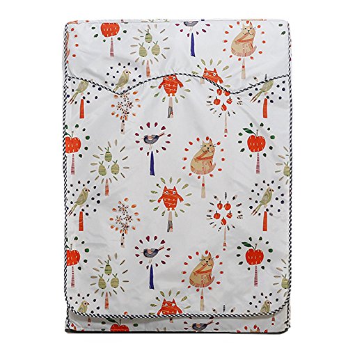 IKENOKOI 洗濯機カバー ドラム式洗濯機用 防水 防塵 日焼け止め 紫外線に強い 老化防止 外置き ベルクロ開閉式 (もり M 60*60*85cm)