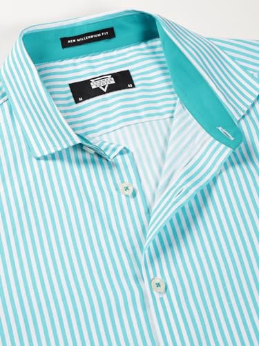 Image of Thomas Scott Men's | Stripes | Full Sleeve | Slim Fit | 100% Cotton | Cutaway | Formal Shirt