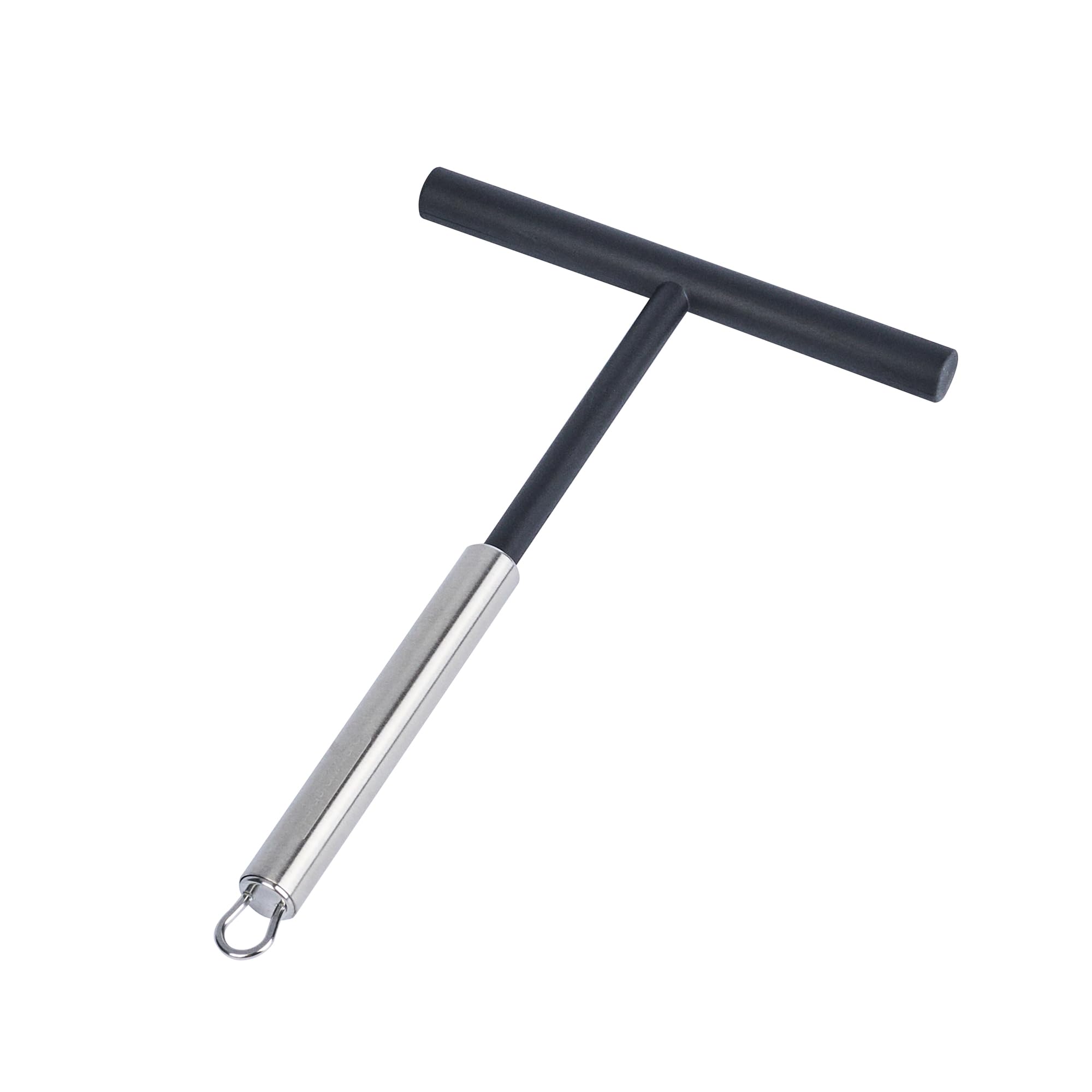 Restaurantware-German Standard Crepe Spreader, 1 T Shape Crepe Maker - Dishwashable, Evenly Spreads Batter, Black Nylon Batter Spreader With Stainless Steel Handle, Ideal For Kitchen, Bakery