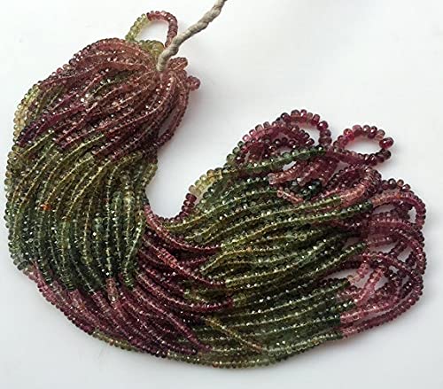 Tourmaline naturelle facettée haut de gamme 4mm - Sélection joaillerie 45cm