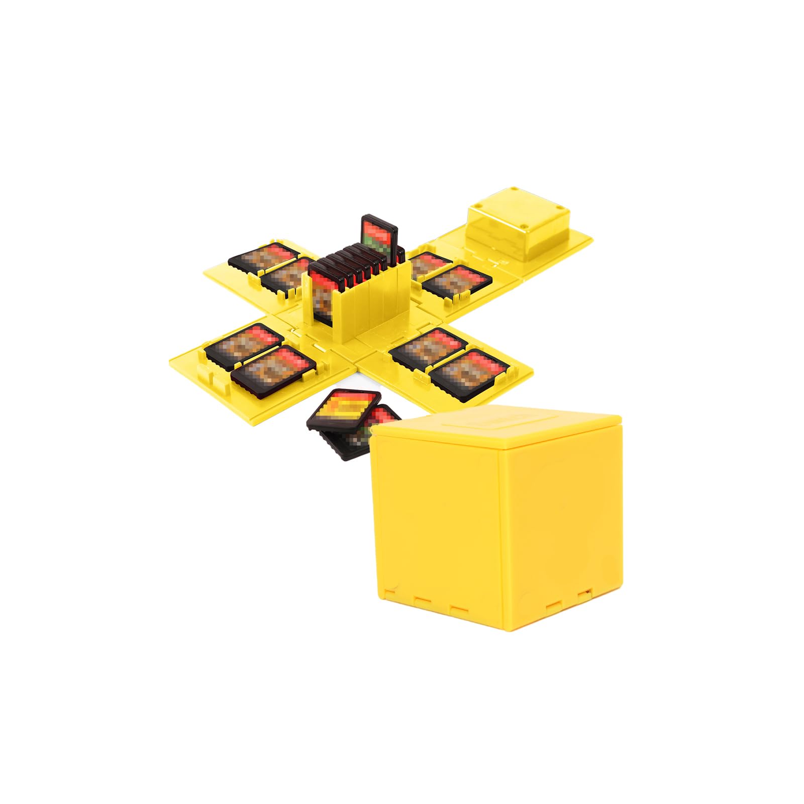 Non brand Nintendo Switch Game Card Case, Game Card Holder for Nintendo Switch Games with 16 Slots (Question Block YELLOW)