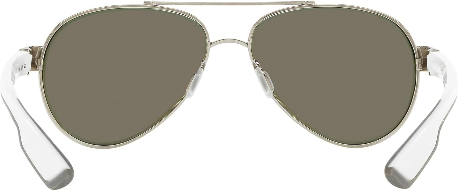 Costa Del Mar Polarized Sunglasses Womens - Loreto Aviator Designer Sunglasses for Women with 100% UV Protection Size 56 580G
