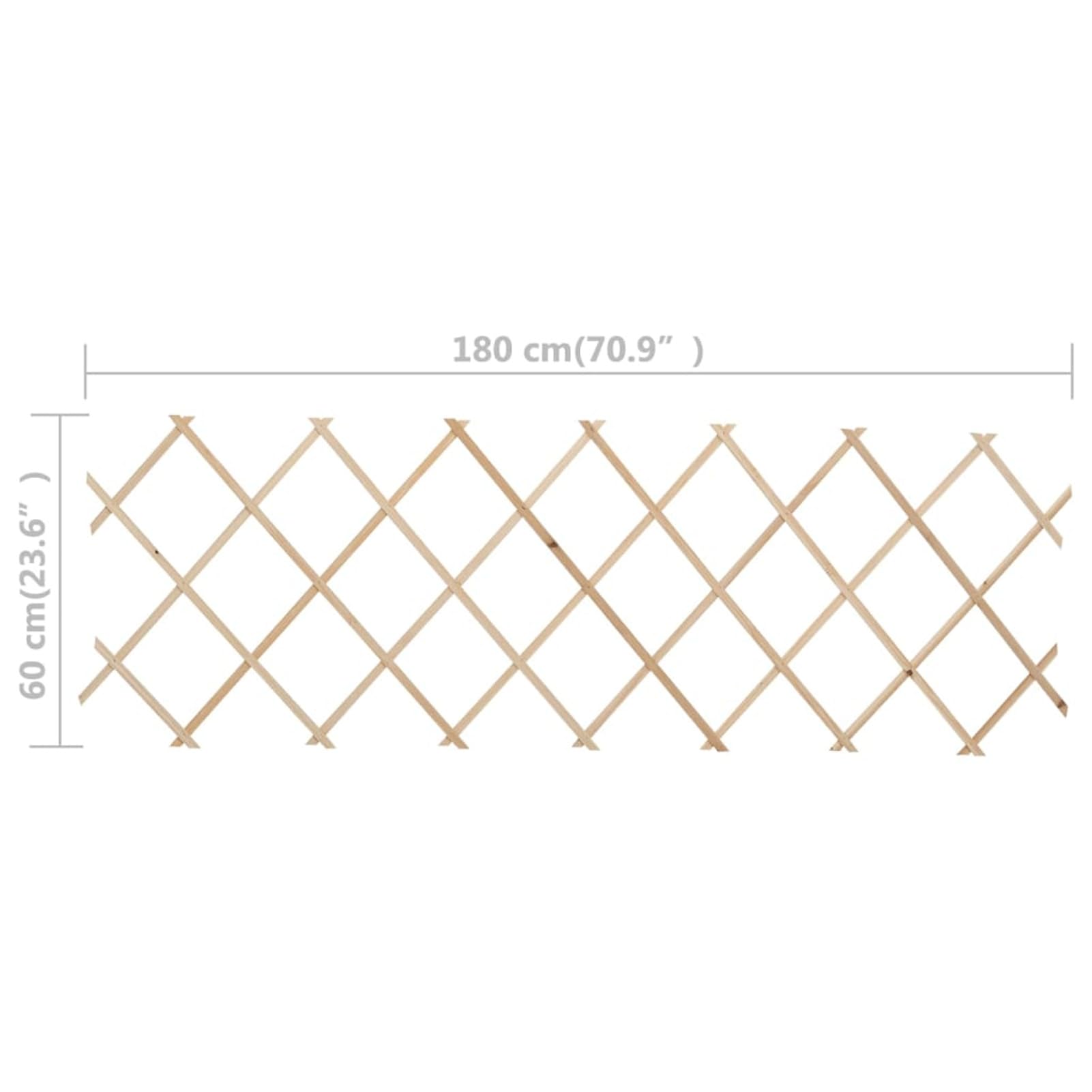 ShGaxin Vallas de Enrejado 5 Unidades, Climbing Plant Trellis Support Rack, Enrejado De Jardin para Plantas, Plant Support, Trellis Plantas, Madera de Abeto 180x60 cm