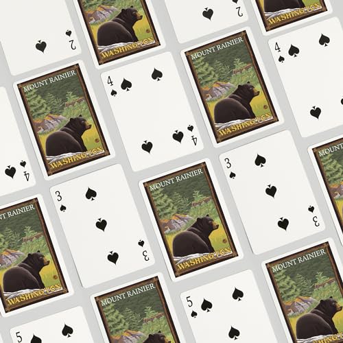 Baraja de Poker Lantern Press Black Bear, 52 Cartas miniatura 4