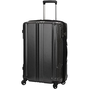 【美品】レジェンドウォーカー スーツケース Mサイズ/ 59L~68L / 黒 美品】レジェンドウォーカー スーツケース Mサイズ/ 59L~68L