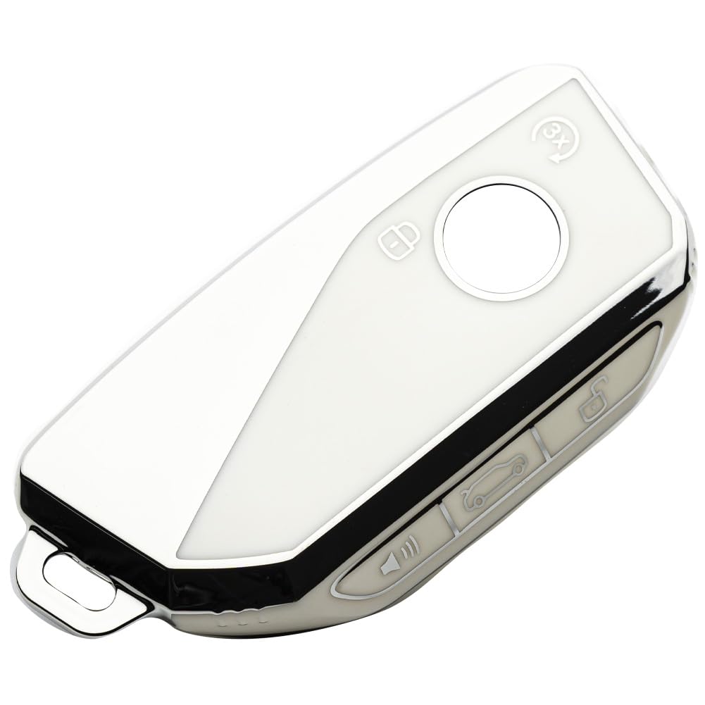 Key Fob Cover Fit for BMW I7 M Sport 2024 2025 X7 i7 xi X1 IX M5 7 Series 735Li 740 5-Button Smart Key