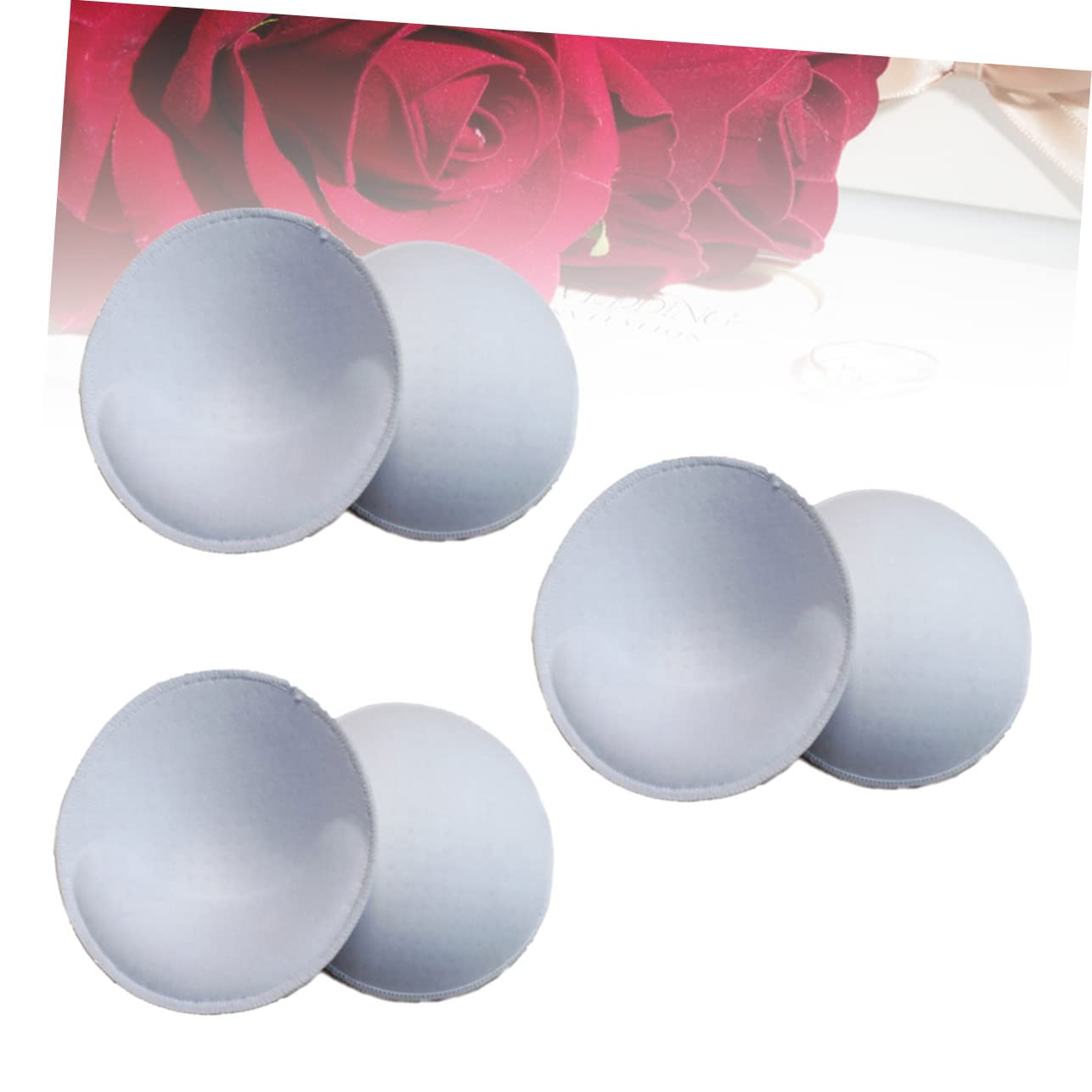 GALPADA 9 Pares inserciones de sujetador Almohadilla redonda para realzar los senos forros de sujetador traje de baño acolchado bikinis bañador biquinis almohadillas de sujetador